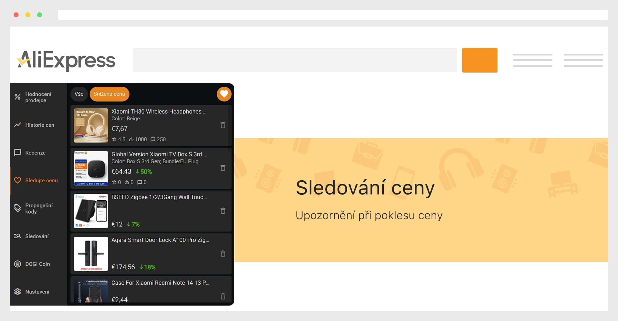 Convenient parcel tracking