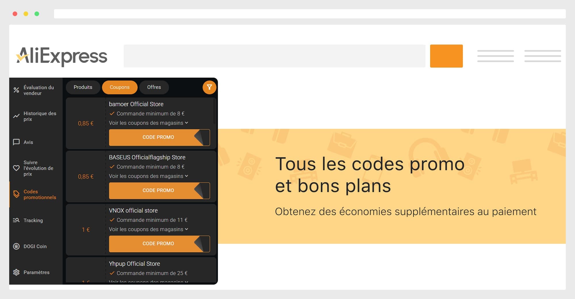 AliHelper vous aide à acheter n'importe quel produit 3 fois moins cher !