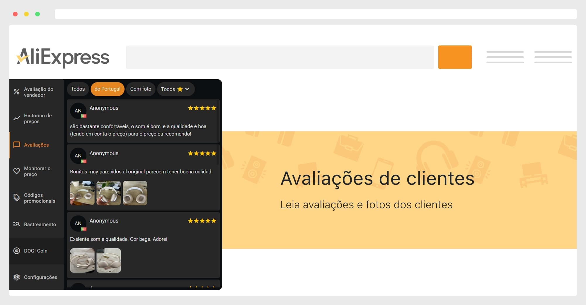 O AliHelper diz-lhe se o vendedor é problemático