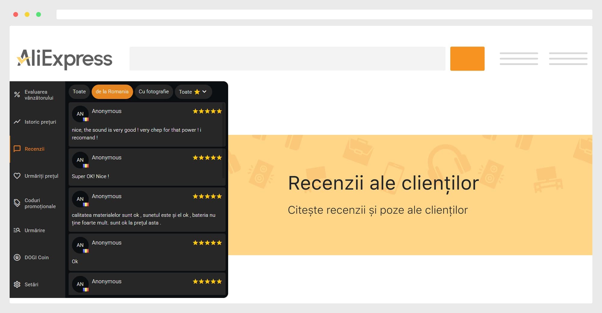 AliHelper vă spune dacă vânzătorul are o problemă